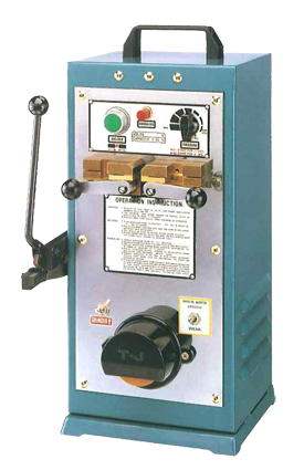 เครื่องเชื่อมใบเลื่อยสานพาน ยี่ห้อ T-JAW BAND SAW BLADE WELDER